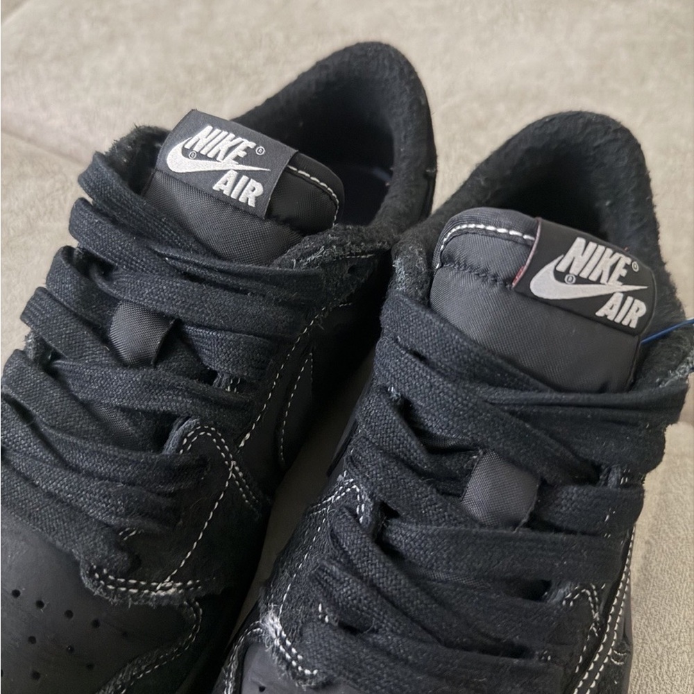 DS New Nike Air Jordan 1 Retro Low OG SP Travis Scott Black Phantom Size - Picture 8 of 9